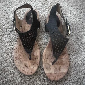 Michael Kors Brown and Tan Sandals